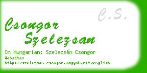 csongor szelezsan business card